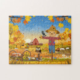 Autumn Scarecrow Jigsaw Puzzel