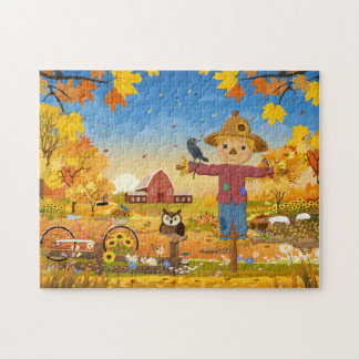 Autumn Scarecrow Jigsaw Puzzel