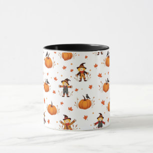 Autumn Scarecrow pompoen patroon Mok
