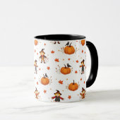 Autumn Scarecrow pompoen patroon Mok (Voorkant rechts)