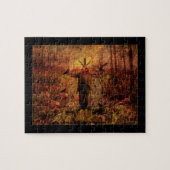 Autumn Scarecrow Pumpkin Patch Puzzle Legpuzzel (Horizontaal)