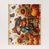 Autumn Scarecrows puzzel (Verticaal)