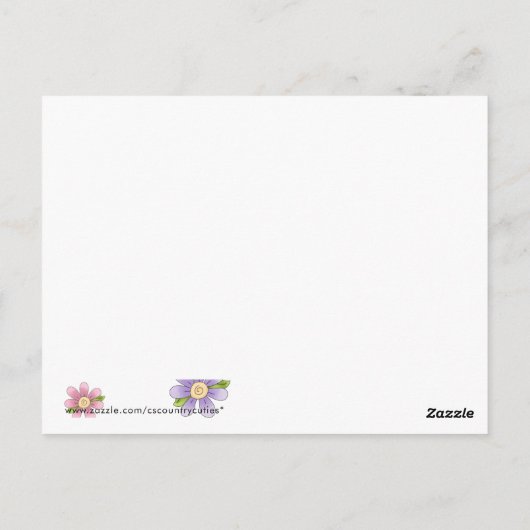 Autumn Scarecrows ・ Scarecrow 3 Briefkaart (Achterkant)