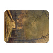 Autumn Scene, Leeds, 1874 (olie aan boord) Magneet (Horizontaal)