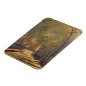 Autumn Scene, Leeds, 1874 (olie aan boord) Magneet (Linkerzijde)