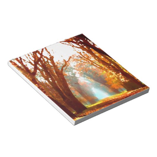 Autumn Scene Notitieblok (Schuin)