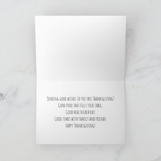 Autumn Scene Wenskaart Bedankkaart (Binnen)