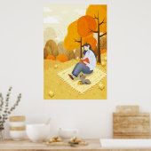 Autumn Scenery Poster (Keuken)