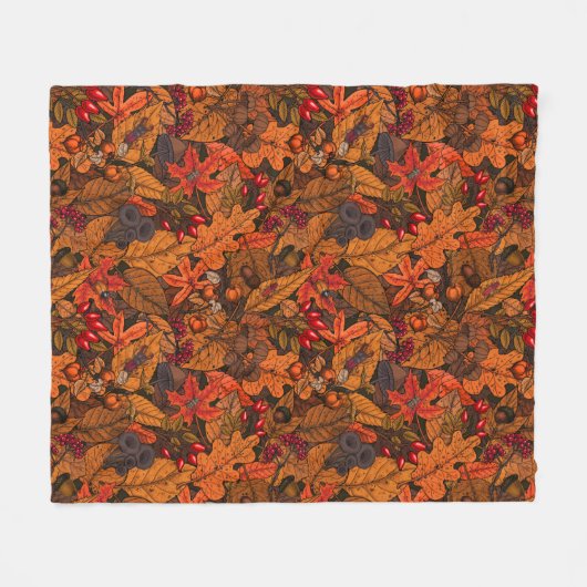 Autumn schat fleece deken (Voorkant (Horizontaal))