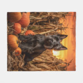 Autumn Scottie Fleece Deken (Voorkant (Horizontaal))
