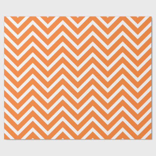 Autumn Season Chevron Pattern Cadeaupapier (Vlak)