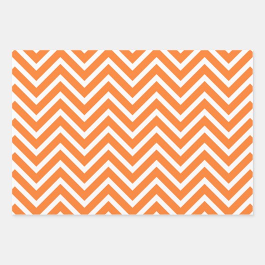 Autumn Season Chevron Pattern Inpakpapier Vel (Voorkant 3)