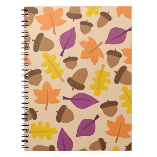 AUTUMN SEASON PATTERN NOTITIEBOEK (Voorkant)