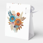 Autumn Sequined Blossoms Vrijgezellenfeest Bedankdoosjes (Achterkant)