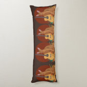 Autumn Serenade Cat Body Pillow Lichaamskussen (Achterkant (Verticaal))