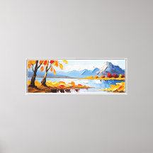 Autumn Serenity - Dikke Impasto landschap