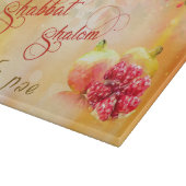 Autumn Shabbat Shalom Hebrew Challah Cutting Board Snijplank (Hoek)