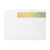 Autumn Shade Green Yellow Wrap Return Address Lab (Achterkant)