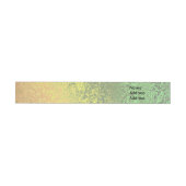 Autumn Shade Green Yellow Wrap Return Address Lab (Individueel)