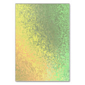 Autumn Shades Green Yellow Wed Folded Table Kaart (Achterkant)