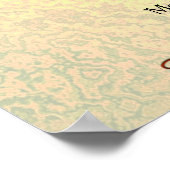 Autumn Shades Green Yellow Welcome Weddenron Poster (Hoek)