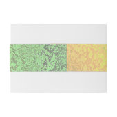 Autumn Shades of Green and Yellow Invitation Bands Uitnodigingen Wikkel (Achterkant Voorbeeld)
