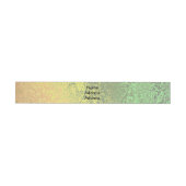 Autumn Shades of Green Yellow Wrap Adresetiketten Adreslabel Wikkel (Individueel)