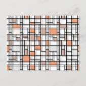 Autumn Shadows Modern Art Briefkaart (Voorkant)