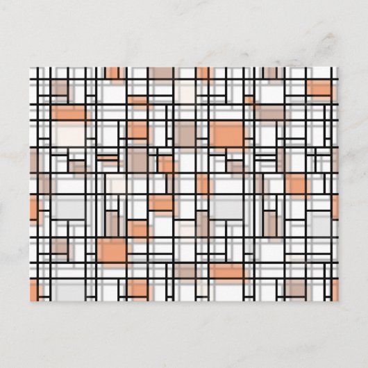 Autumn Shadows Modern Art Briefkaart (Voorkant)