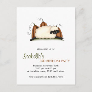 Autumn Sheep ・ Sheep & Pumpkins Briefkaart