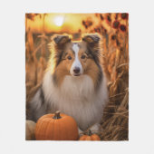 Autumn Sheltie Fleece Deken (Voorkant)