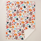 Autumn Sherpa Blanket Pattern Deken (Voorkant)