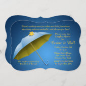 Autumn Shower-uitnodiging Kaart (Voorkant / Achterkant)