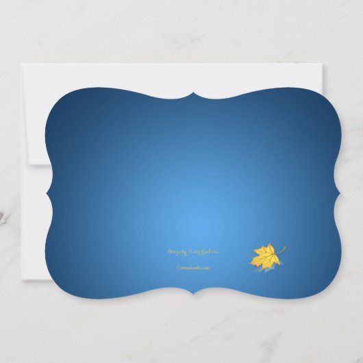 Autumn Shower-uitnodiging Kaart (Achterkant)