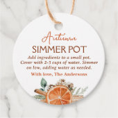 Autumn Simmer Pot Herfst Simmering Potpourri Bedankjes Labels (Voorkant)