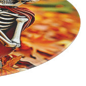 Autumn Skeleton Coffee Break Ontwerp Snijplank (Hoek)