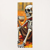 Autumn Skeleton Coffee Break Ontwerp Yogamat (Achterkant)