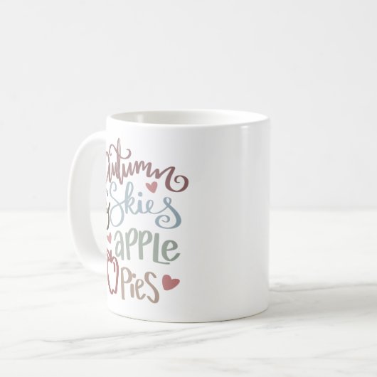 Autumn Skies en Apple Pies Autumn Koffiemok (Voorkant links)