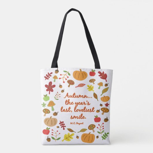 Autumn Smile Tote Bag (Achterkant)