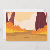 Autumn Snagel Birthday Party Kaart (Achterkant)