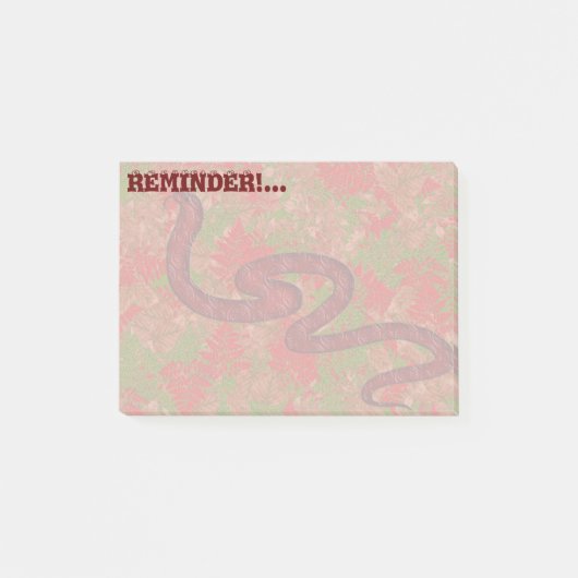 Autumn snake post-it® notes (Voorkant)