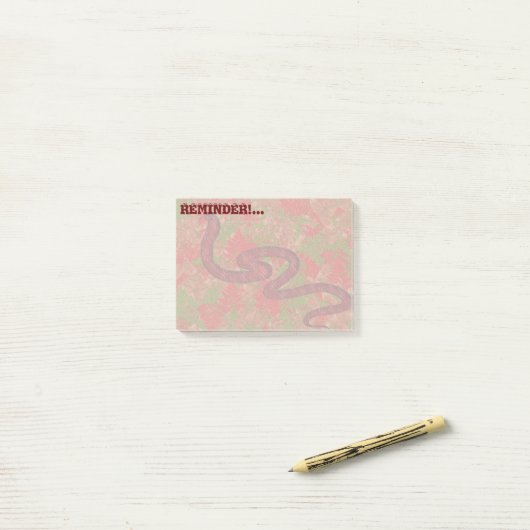 Autumn snake post-it® notes (Op bureau)