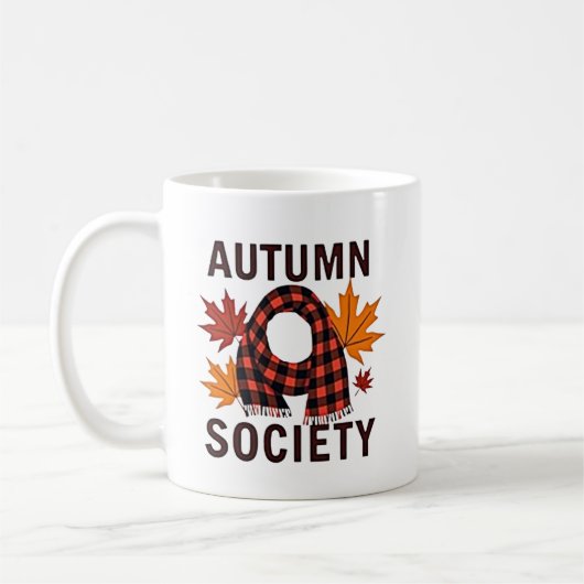 Autumn Society – gepersonaliseerde briefvulling Koffiemok (Links)
