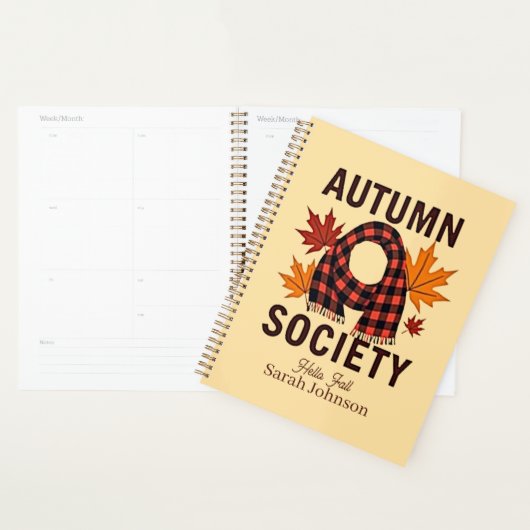 Autumn Society – gepersonaliseerde briefvulling Planner (Display)
