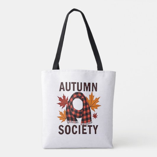Autumn Society – gepersonaliseerde briefvulling Tote Bag (Achterkant)