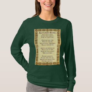 Autumn Song Thanksgiving Poem T-shirt