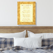 Autumn Song Thanksgiving Poem Wrapped Canvas (Insitu (Slaapkamer))