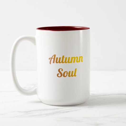 Autumn Soul | Timeless Beauty Seasonal Collection Tweekleurige Koffiemok (Links)
