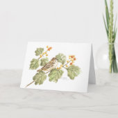 Autumn Sparrow Blank Note Card Greeting Card Kaart (Voorkant)