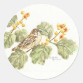 Autumn Sparrow Stickers (Voorkant)